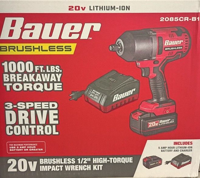 New 1000 Torque Impact Wrench Kit