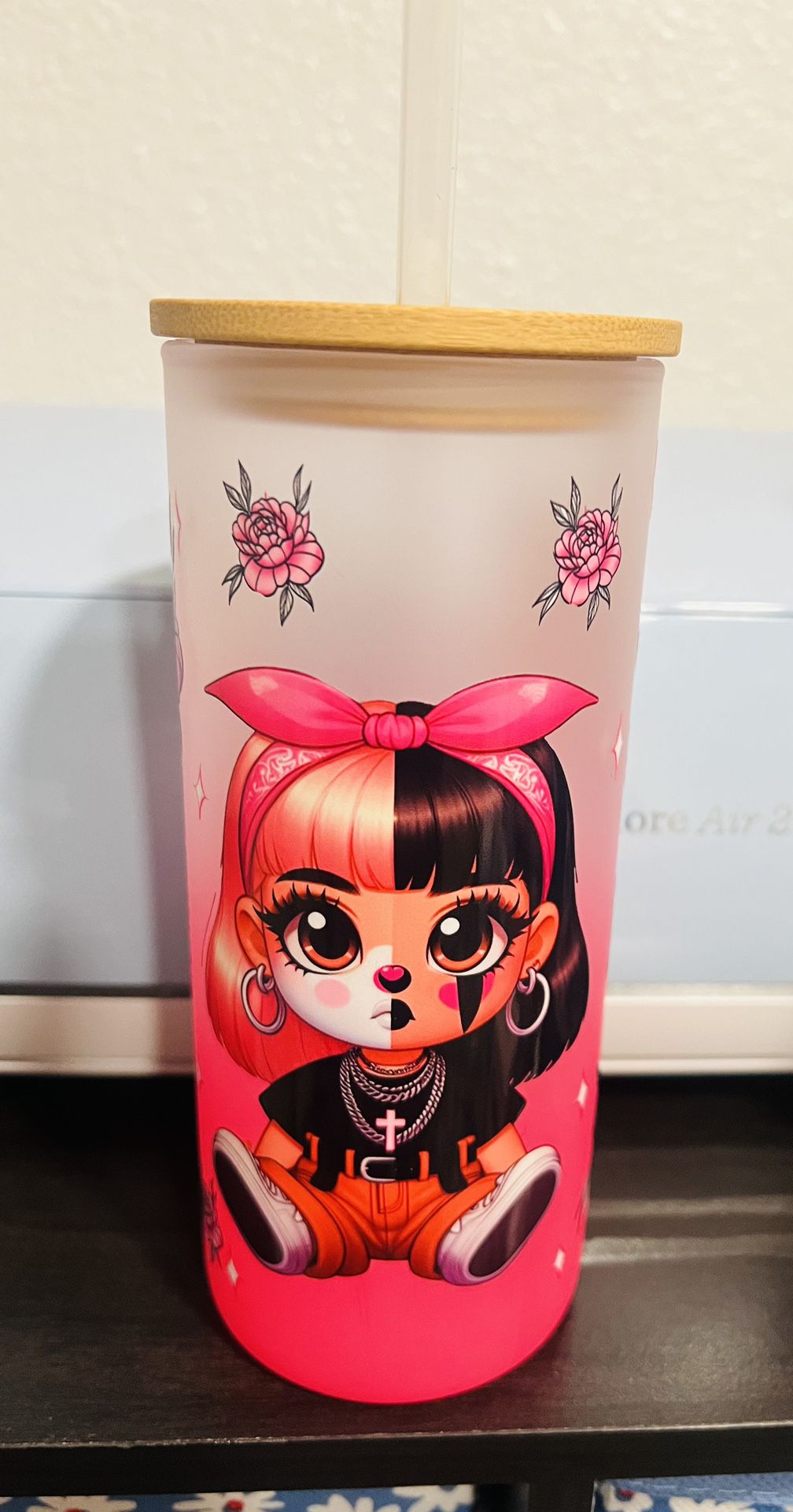 Chola 20 Oz Pink Glass Libby Cup $20