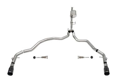 Corsa Performance Sport 3.0 in Cat-Back Dual Rear Exit | 2021-24 Ford F-150 3.5T EcoBoost