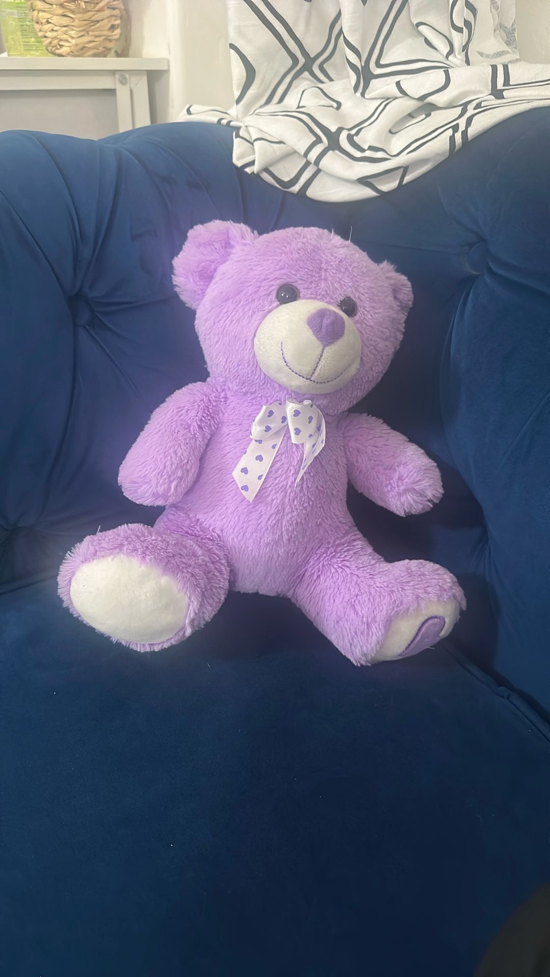 Purple Stuffed Bear