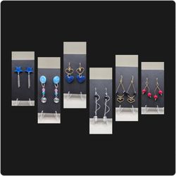 Handmade Wire-wrapped Dangle & Stud Earrings - Assorted Styles