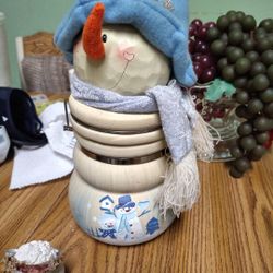 Snowman Cookies Jar