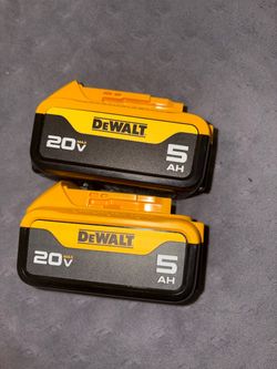 Dewalt 5.0 batteries