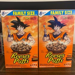 Dragon Ball Z Reese’s Puffs Limited Edition Cereal Boxed 