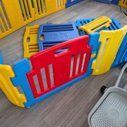 Children's Baby Gate Play Area System
