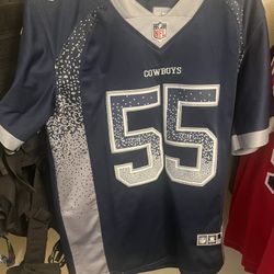 Nike Stitched Dallas Cowboys Vander Esch Jersey FITS LIKE A ADULT LARGE