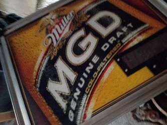 Vintage miller genuine draft sign