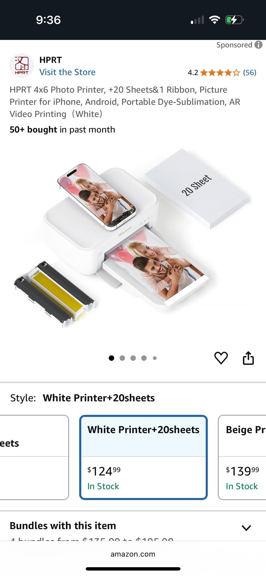 HPRT 4x6bluetooth photo printer