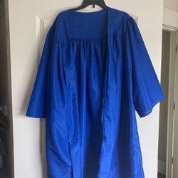 Blue Graduation Cap and Gown (Tahoma)