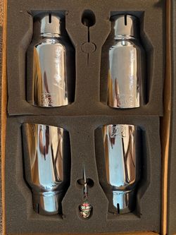 AWE Tuning 102mm (4") Quad Exhaust Tips – Chrome Silver (Set of 4)