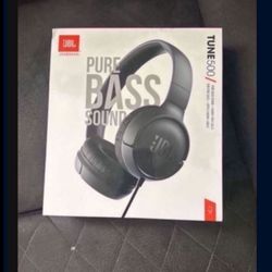 Brand New JBL Tune 500 Over-Ear Headphones - Factory Sealed.