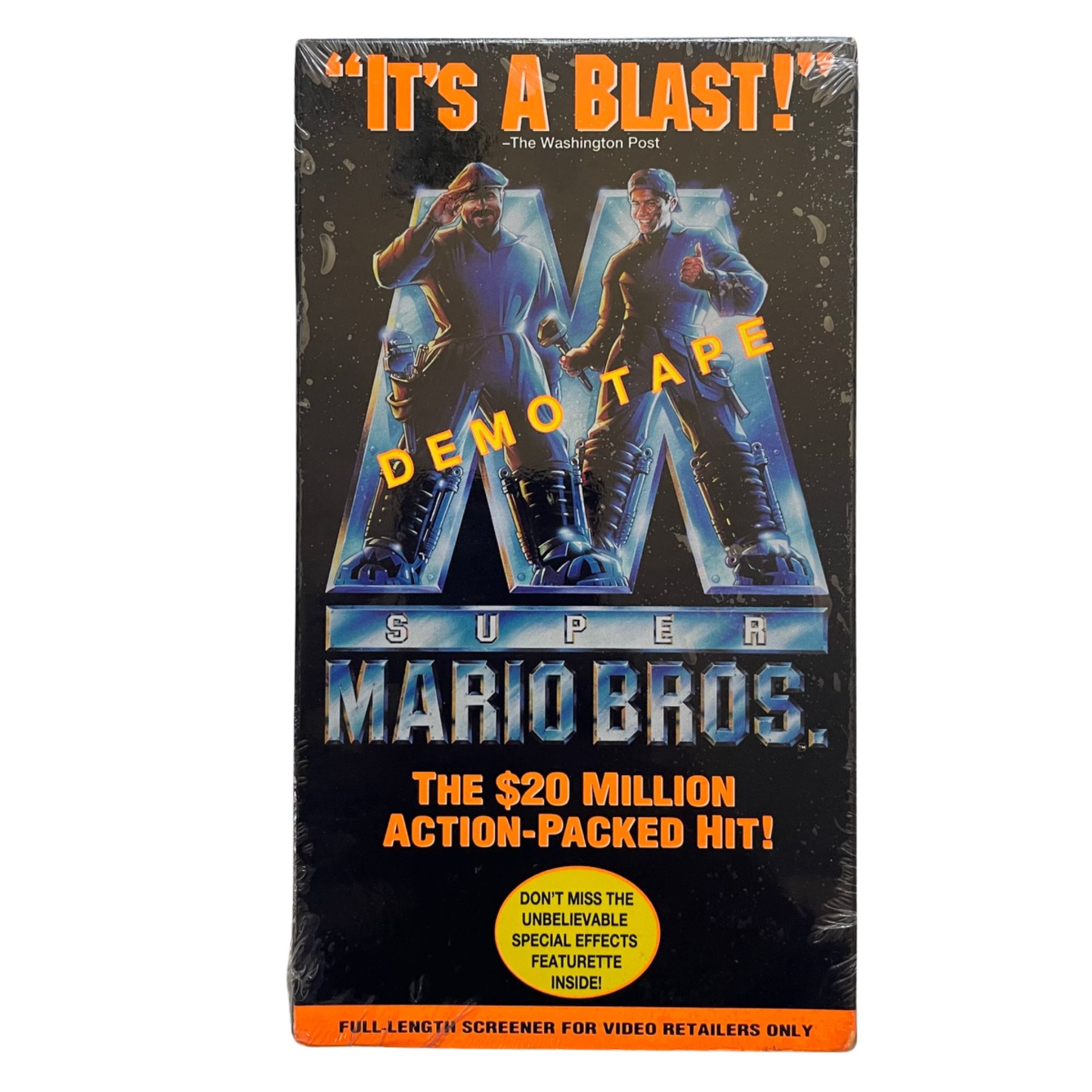 Super Mario Bros VHS 1993 Demo Tape Screener Sealed Rare