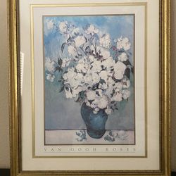 Framed Print Of Van Gogh Roses