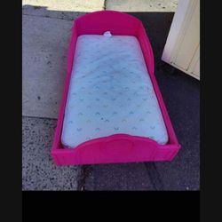 Pink Barbie Bed With Mattress 