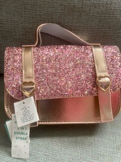 Bolso Escarchado de Niña Monsoon / Girls Pink Glitter Purse NWT
