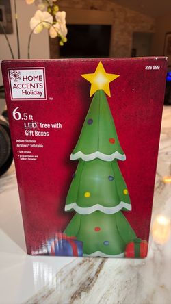 Home Accents Holiday 6.5 ft Inflatable LED Christmas Tree
