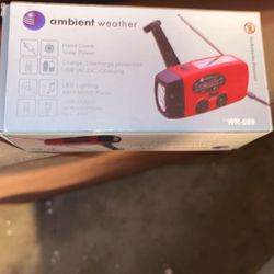 Ambient weather flashlight radio 