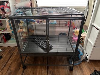 Large Small Animal Cage on Wheels