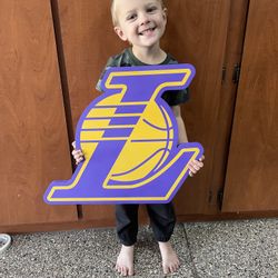 Lakers Wooden Logo 