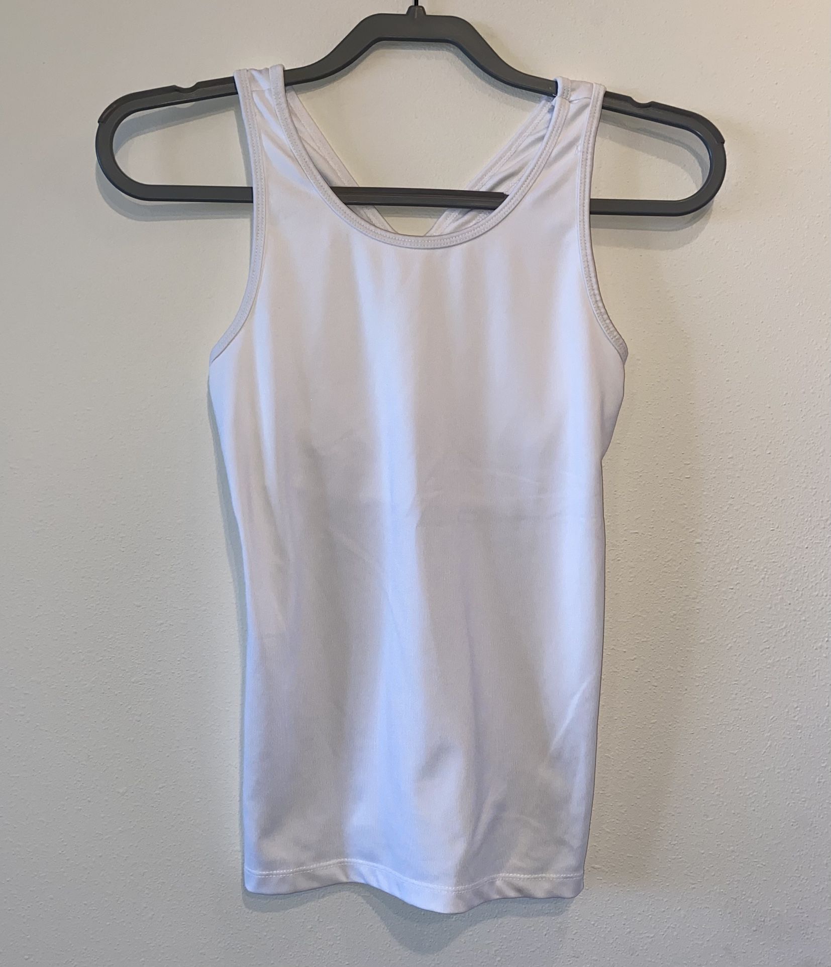 Champion White Fitted Sleeveless Tank Top