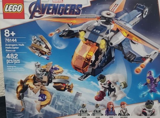 Brand NEW LEGO Avengers Hulk Helicopter Rescue 76144 for $65