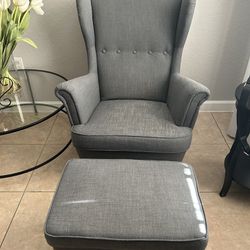 Ikea Wingback Chair Grey