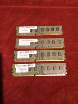 Qty 4 GU512303EP0202 is a Unifosa 2GB DDR3 desktop memory module.