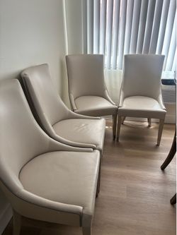 White table chair