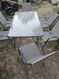 Patio Table Set 6 Chairs