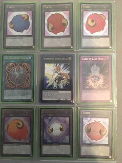 Sleeved Limited Edition Yugioh card page