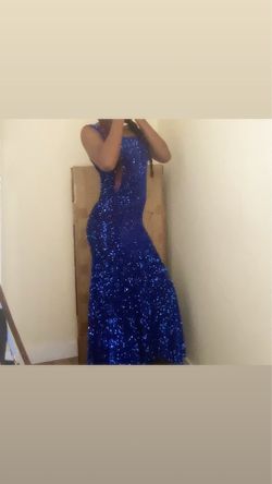✨ Royal Blue Sequin Prom/Formal Dress