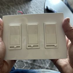 White Rocker Dimmer Switches 