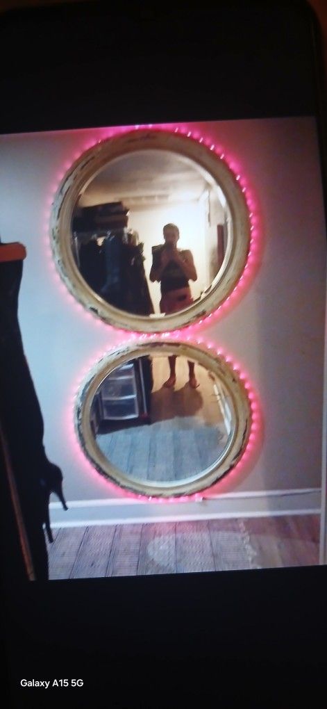 2 Late 1800's Antique Mirrors In Mint Condition