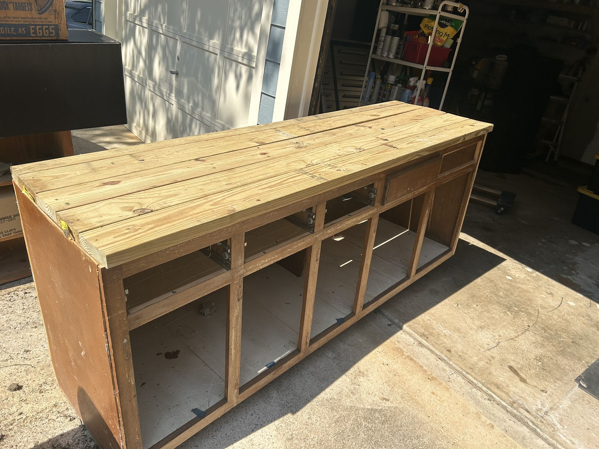 Garage Wooden Workbench/Cabinet