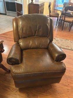 Leather recliners by Bradington & Young