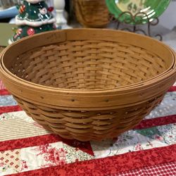 Large Handwoven Longaberger Basket/Bowl…11”