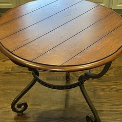 Wooden side table  VERY NICE!