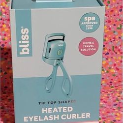 Bliss Heated Eyelash Curler – USB Rechargeable with 2 Temperature Modes, Travel-Friendly Design