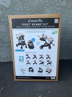 Evenflo Pivot Xpand Travel System with LiteMax NXT Infant Car Seat
