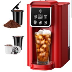 SHARDOR Single Serve Coffee Maker, Hot and Iced Coffee Machine for K Cup Pods & Ground Coffee, 6 to 14 oz Brew Sizes, with 50 oz Removable Water Tank,