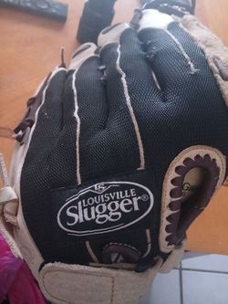 2 baseball gloves