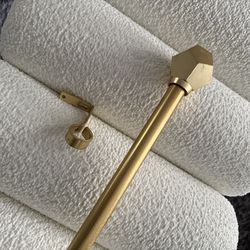 Brushed Gold Curtain Rod