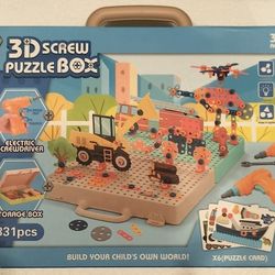3 D screw puzzle set with driver drill/ brand new 👍/ see description 👍👍