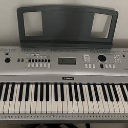Yamaha YPG-235 76-Key Portable Grand Piano with Keyboard Stand Adjustable ,Portable and bench set. Keyboard Dust Cover