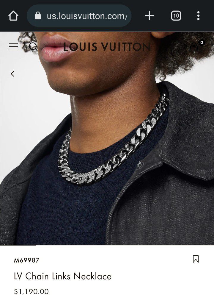 vuitton chain necklace engraved