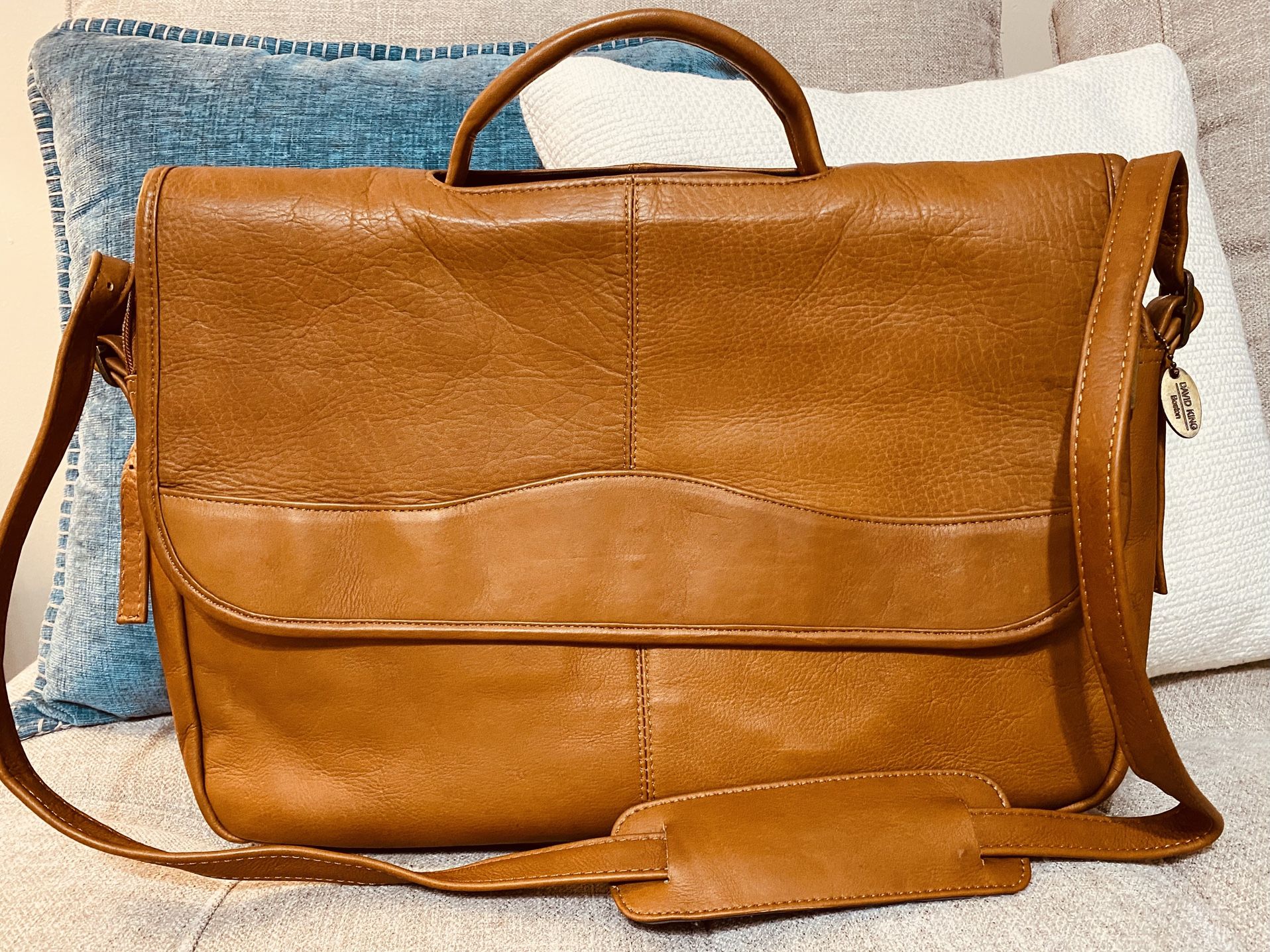 David King Briefcase Boston Vintage Style!!!