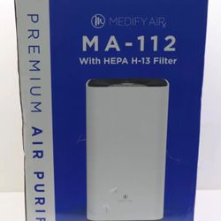 Medify Air MA-112 Medical grade HEPA Air Purifier, 2,500 sq ft Coverage - White