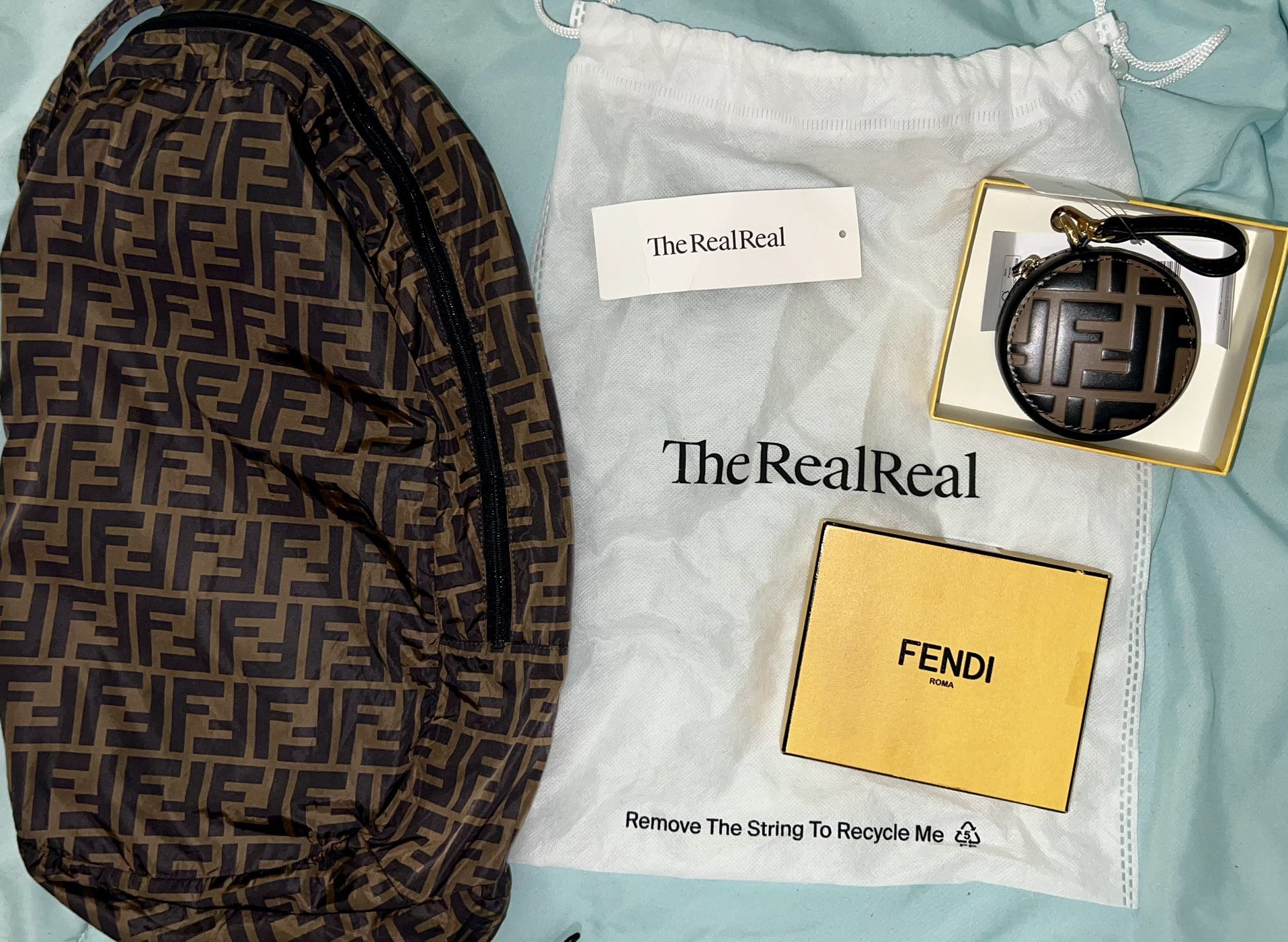 Fendi Backpack With Bag charm