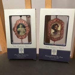 New Hallmark Keepsake Ornament Photo Frames. Put Your Own Photo, Memories In These Metal And Glass Frames.