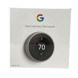 Google Nest Learning Thermostat (3rd Generation) - Stainless Steel - T3007ES